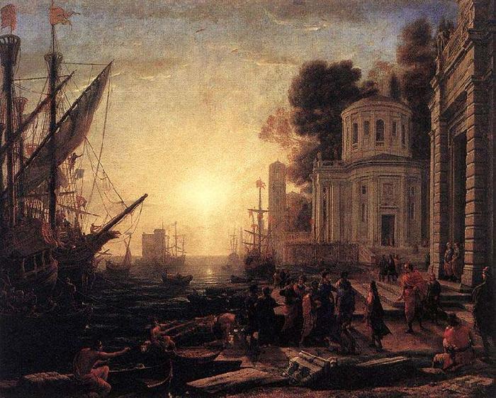 Claude Lorrain The Disembarkation of Cleopatra at Tarsus oil painting image